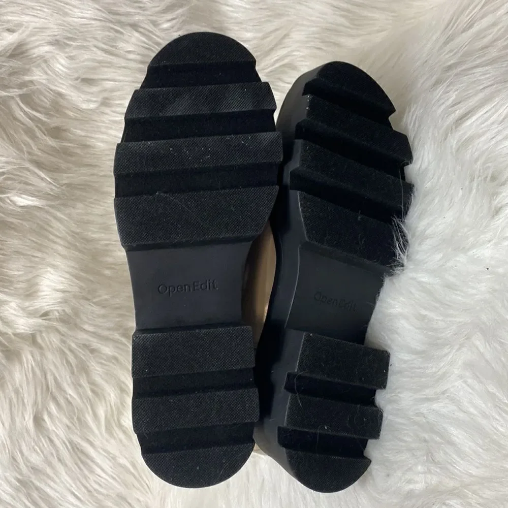 OPEN EDIT Women's Iris Lug Chelsea Platform Ankle Boots